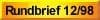 Rundbrief Dezember 1998